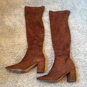 Steven Madden Brown Over-the-Knee Boots Brown suede